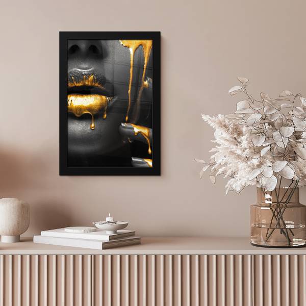 POSTER MIT RAHMEN Frau 20 x 30 cm