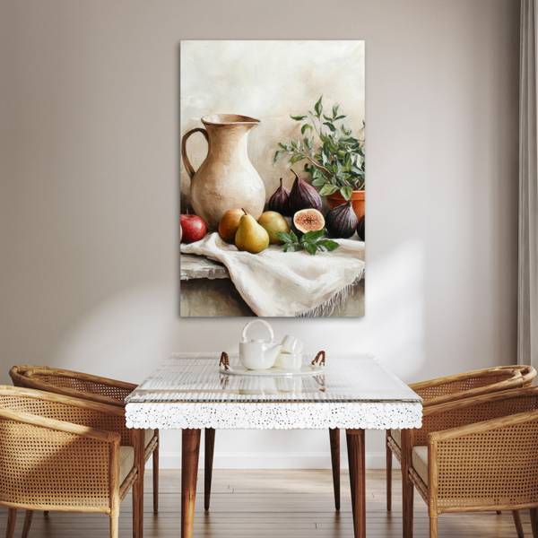 LEINWANDBILD Obst Braun - Textil - 80 x 120 x 2 cm