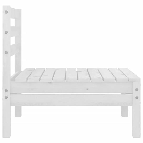 Salon de jardin  3010489 (lot de 8) Blanc - Pin - 64 x 63 x 64 cm