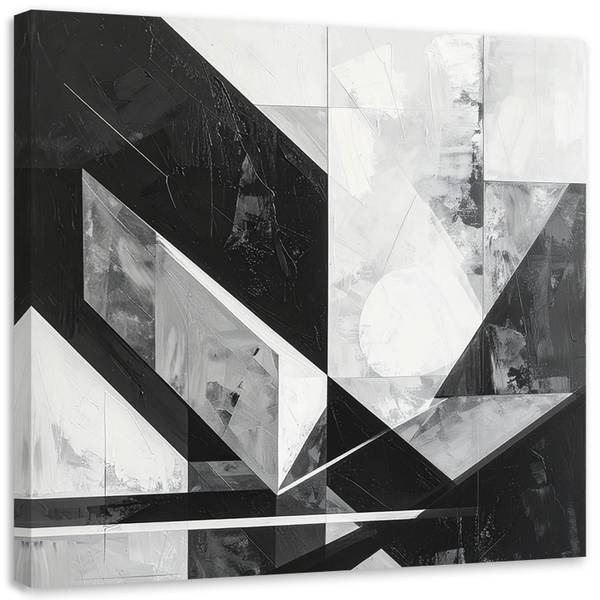 Canvas schilderij Geometrische vormen 40 x 40 cm