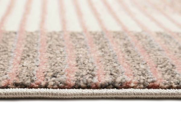 Kurzflorteppich Velvet Flow Pink - Polypropylen - 133 x 2 x 200 cm