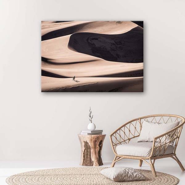 Canvas schilderij woestijn 90 x 60 cm