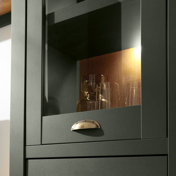 Wohnwand CINCINNATI-61-32 Braun - Grün - Holzwerkstoff - 328 x 207 x 45 cm