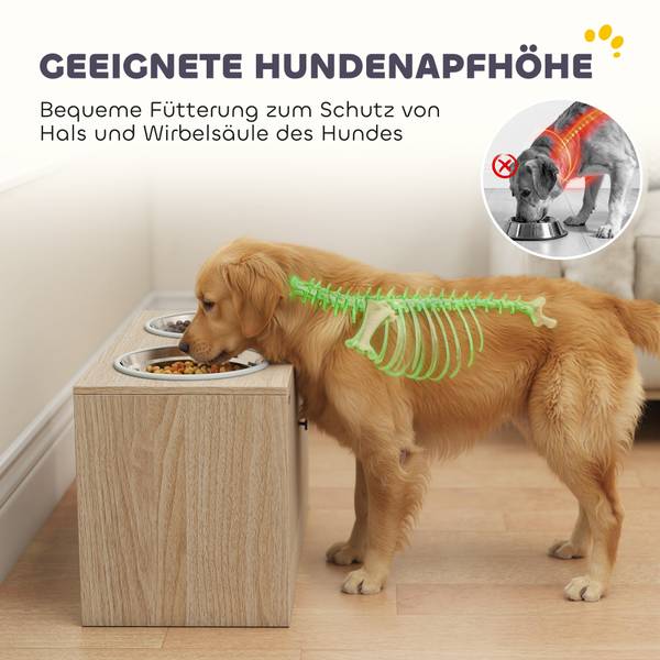 Hundenapf D08-085V00AK Braun - Holzwerkstoff - 30 x 36 x 60 cm