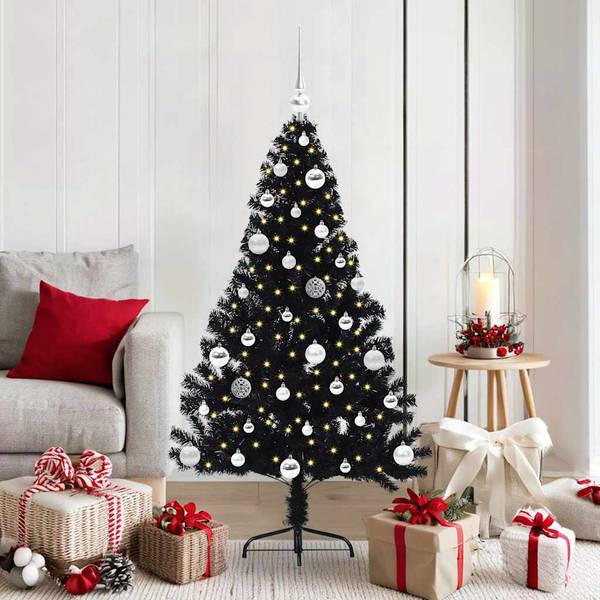 Sapin de Noël 3009436-8 Noir - Argenté