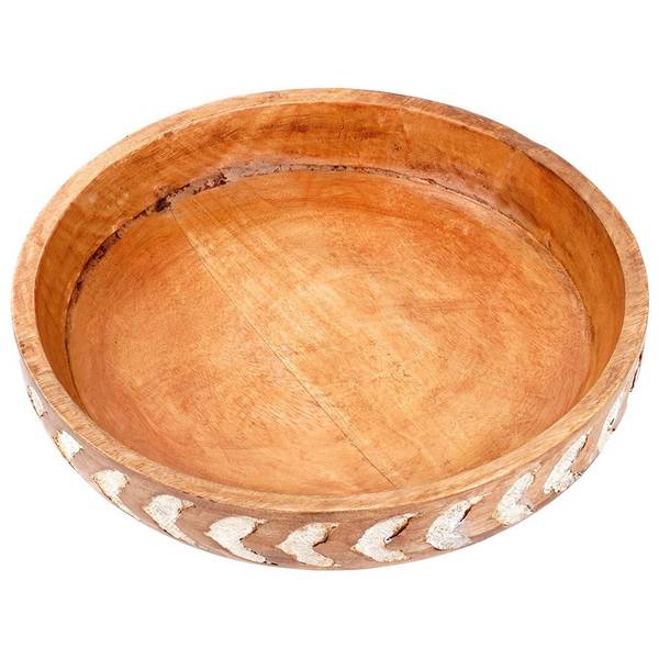 Schüssel 259690 Braun - Massivholz - 31 x 7 x 31 cm
