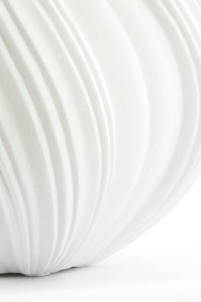 Vase YATUNG Weiß - Stein - 65 x 60 x 65 cm