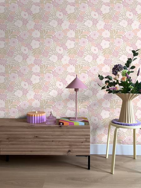 Tapete 131002 Pink - Papier - 53 x 1005 x 53 cm