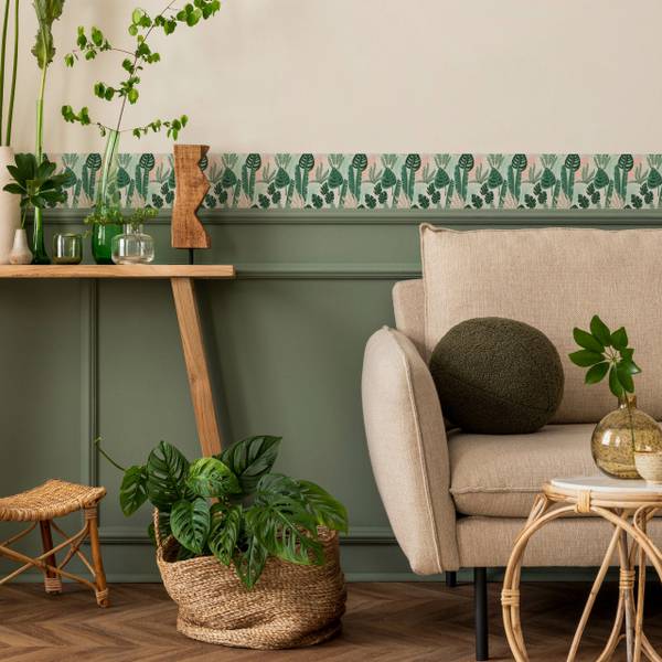 Fotobehang TROPISCHE BLADEREN Planten groen - vlies - 10 x 300 x 300 cm