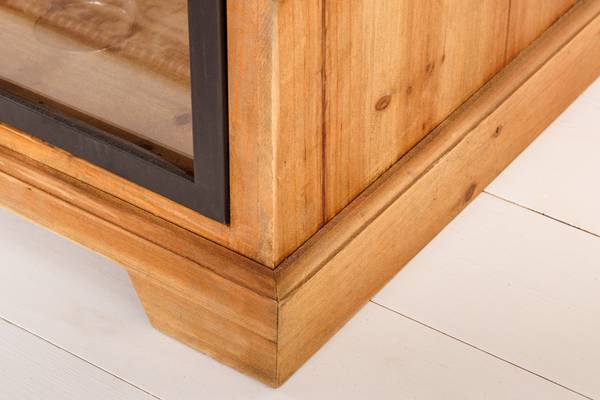 TV-Lowboard HERITAGE Braun - Klarglas - 160 x 62 x 45 cm