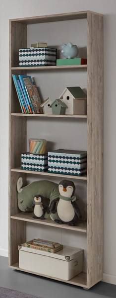 Kinderzimmer-Set Bente 4-tlg. Braun - Weiß - Holzwerkstoff