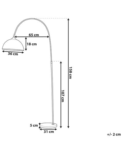 Stehlampen CANDELLA Metall - 35 x 160 x 65 cm
