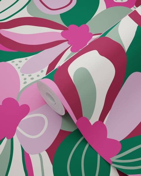 Tapete 131131 Pink - Papier - 50 x 900 x 50 cm