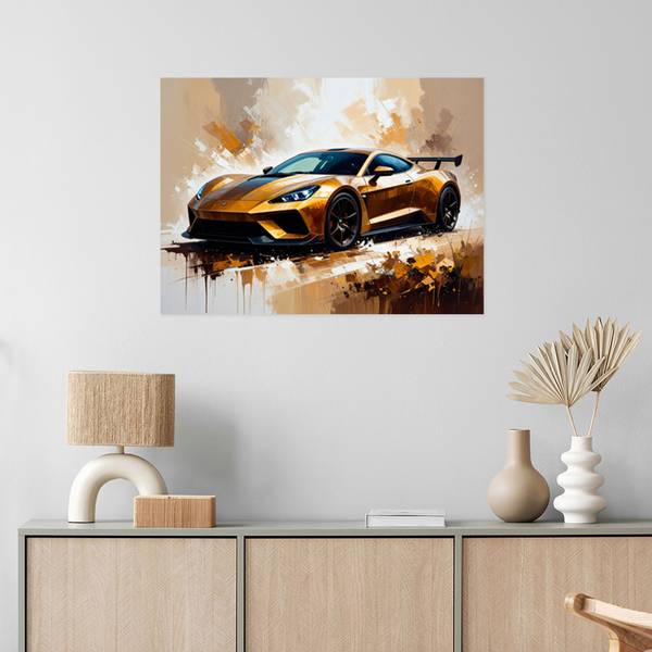 Wandsticker Auto 120 x 80 cm