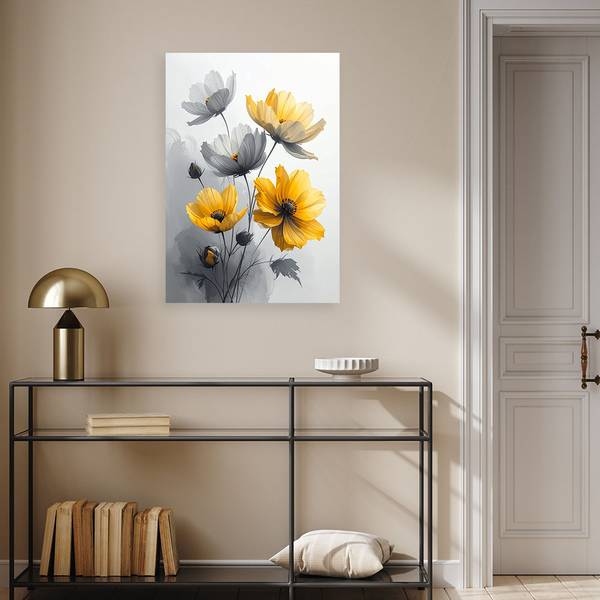Wandbild Blumen 70 x 100 cm
