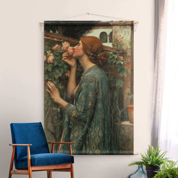 Wandteppich Die Seele der Rose 90 x 135 cm