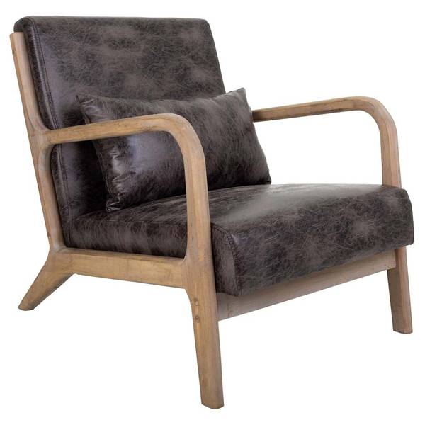 Sessel 4523323711 Braun - Massivholz - 66 x 74 x 83 cm