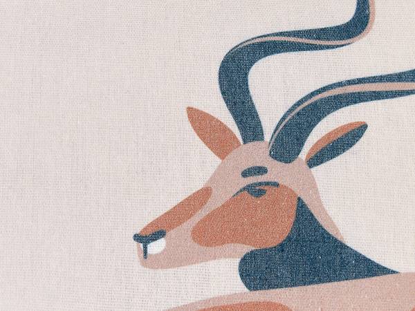 Coussin décoratif ABAL Beige - Noir - Marron - Textile - 45 x 10 x 45 cm