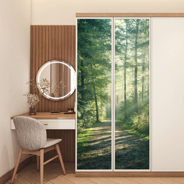 FOTOTAPETE TÜR Wald 95 x 215 cm