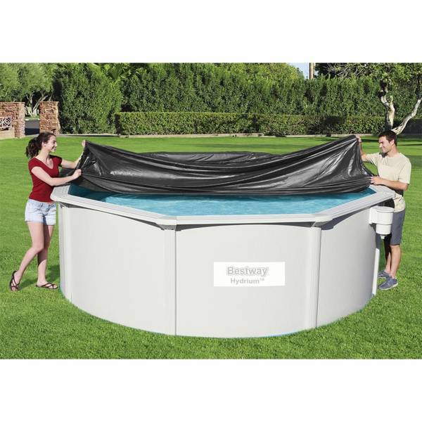 Poolabdeckung 93323 Schwarz - PVC - 396 x 1 x 396 cm