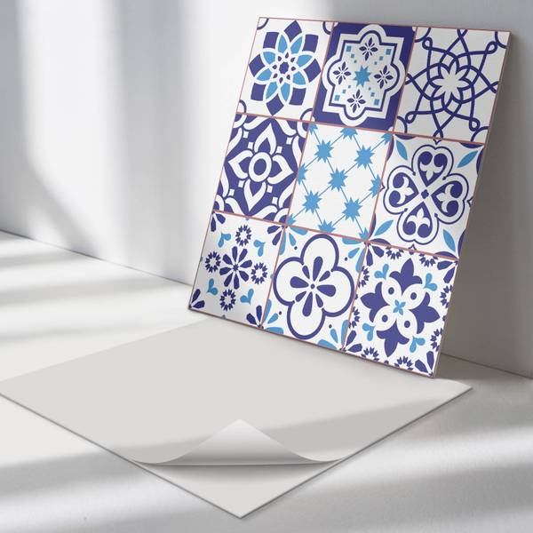 Fliesen Fliesen Geo Stil 4er Set 50 x 50 cm