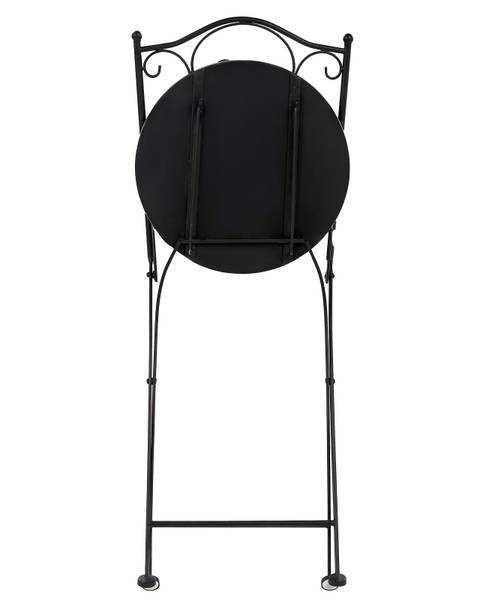 Gartenset SIROLO 2-tlg Schwarz - Blau - Weiß - Metall - 40 x 90 x 44 cm
