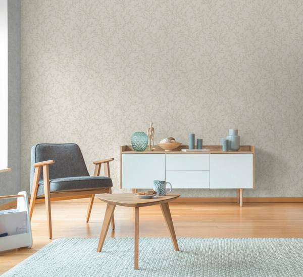 Vliestapete 790903-GU Grau - Kunststoff - 53 x 1 x 1005 cm
