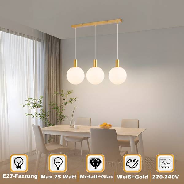 Hanglamp Litchfield wit - metaal - 20 x 182 x 70 cm