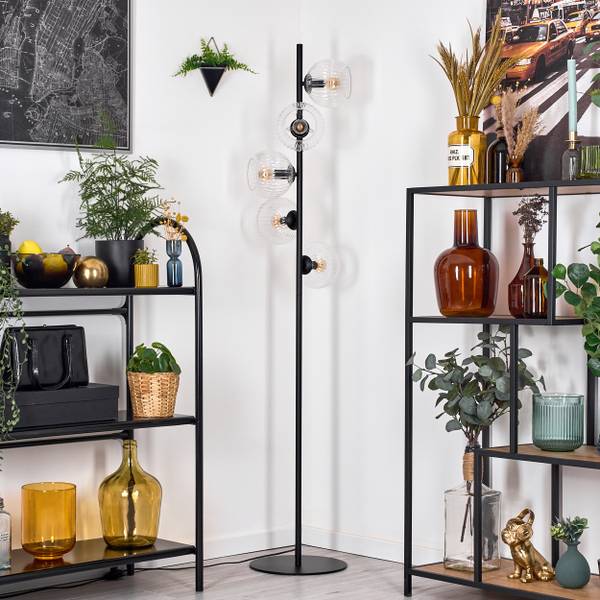 Stehlampe Cesaro Aluminium - Klarglas - 17 x 160 x 83 cm