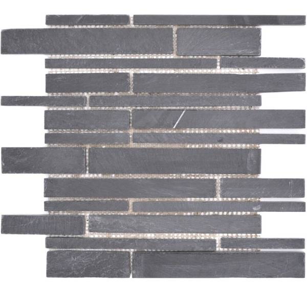 Mosaikfliesen 34-0206 Schwarz - Stein - 31 x 31 x 31 cm