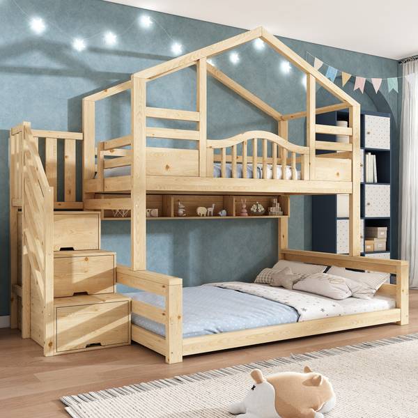 Etagenbett NaturWoody Ⅰ Holz