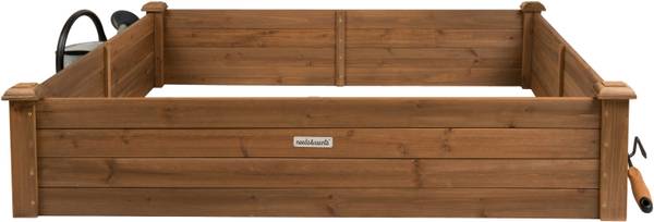 Hochbeet Growy2 Braun - Tanne - 120 x 27 x 120 cm