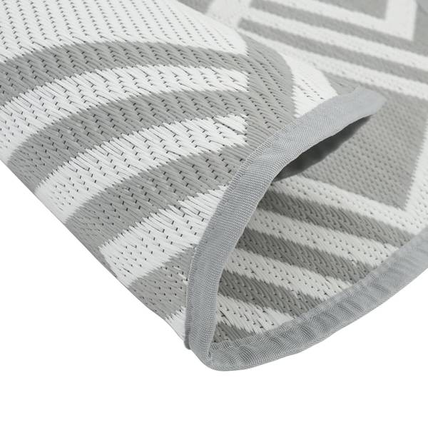 Outdoor-Teppich 3006547-49 Grau - Polypropylen - 160 x 1 x 160 cm