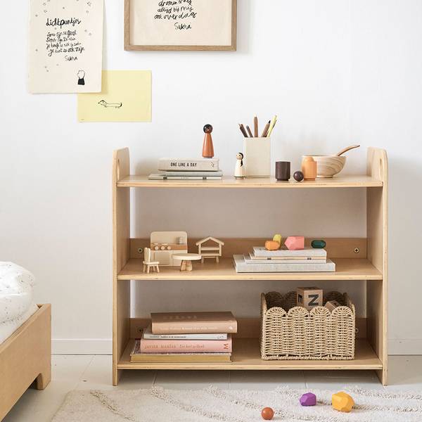 Montessori Spielzeugregal ELLIPSE Holzwerkstoff - 35 x 60 x 70 cm