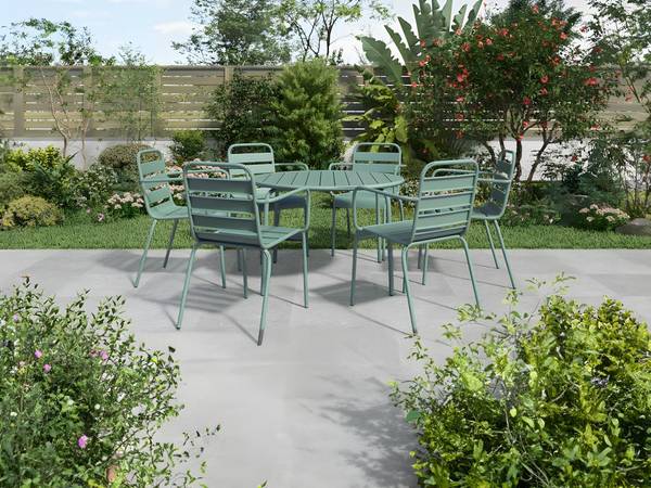 Gartentisch MIRMANDE Grün - Hellgrün