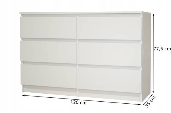 Kommode Hedda Tiefe: 120 cm