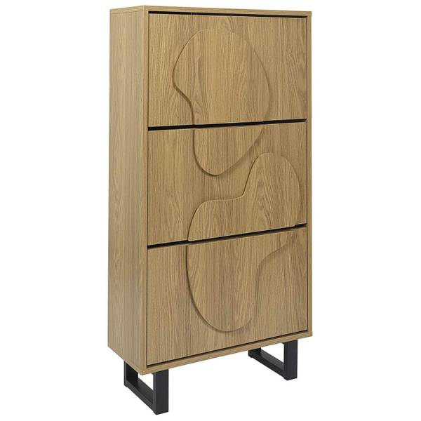Schuhschrank Nord Beige - Holzwerkstoff - 60 x 115 x 24 cm