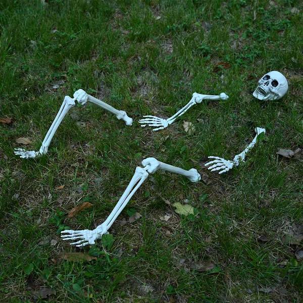 Halloween Deko 42020047 Weiß - Polypropylen - 10 x 10 x 20 cm