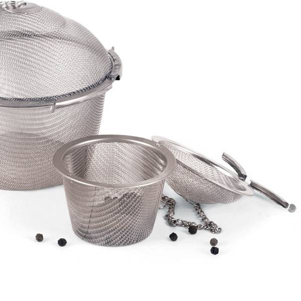 Gewürzsieb 144407 Silber - Edelstahl - 6 x 6 x 6 cm