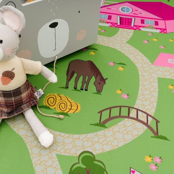 Kinderteppich Bino 560 Grün - Textil - 200 x 200 cm