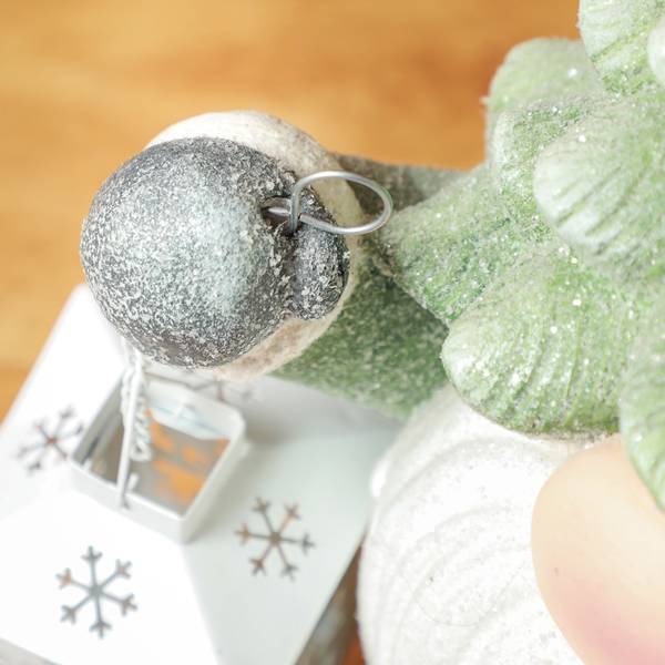 Weihnachtsfigur 844-994V00MX Grün - Metall - 21 x 42 x 28 cm