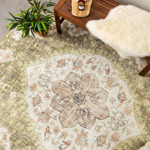 Tapis  Mandala Vert - 200 x 290 cm