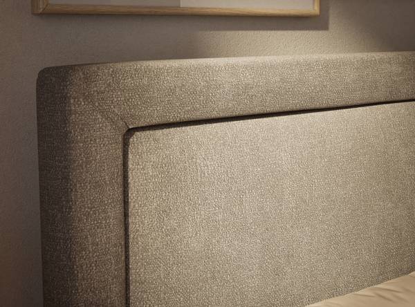 Boxspring Fresco beige - grijs - Ligoppervlak breedte: 140 cm