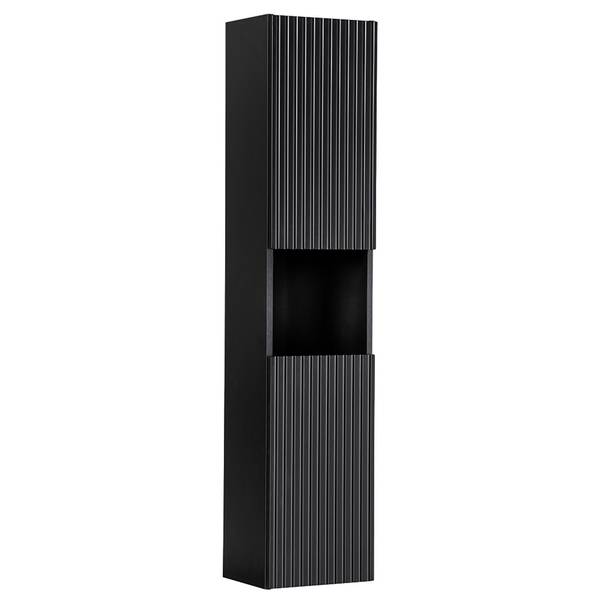 Badmöbel-Set NEWPORT-56-94 2er-Set Schwarz - Holzwerkstoff - 180 x 190 x 40 cm