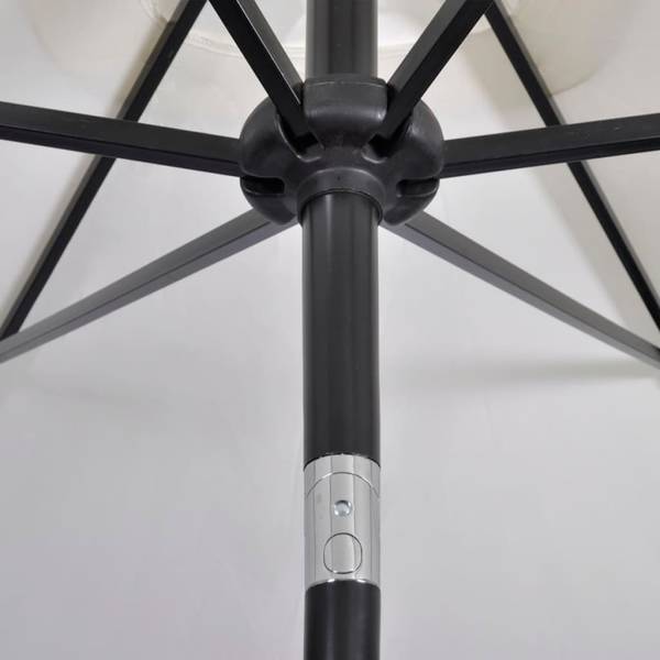Sonnenschirm 3000089-1 Weiß - Polyester - Stahl - 300 x 240 x 200 cm