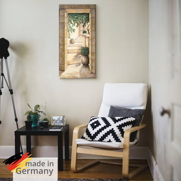 Leinwandbild Eingang Fresco 75 x 150 cm