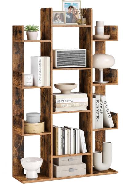 Bücherregal 100408 Braun - Holzwerkstoff - 98 x 32 x 19 cm