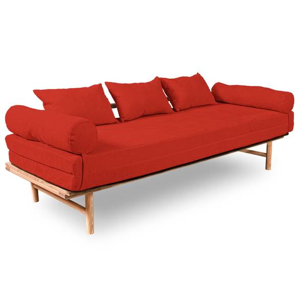 Recamiere Le MAR, Buchenholz Rot