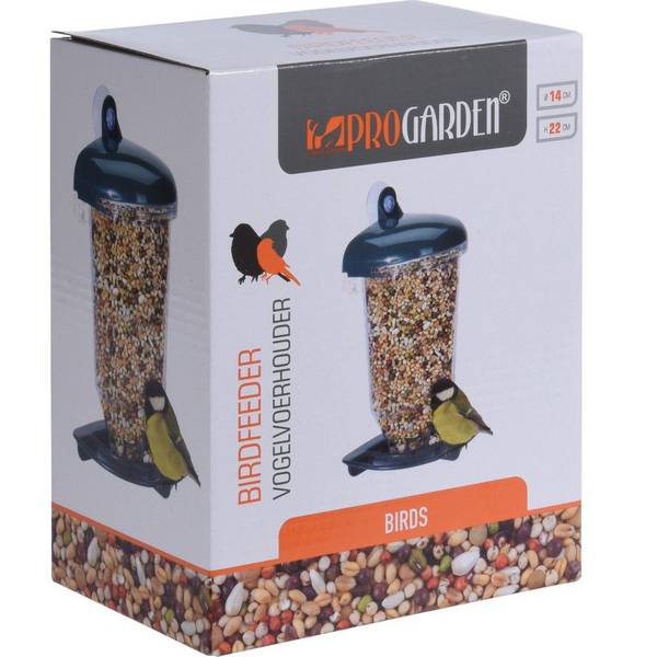 Vogelfutterspender 2er Set SET066 Grün - Kunststoff - 10 x 23 x 14 cm