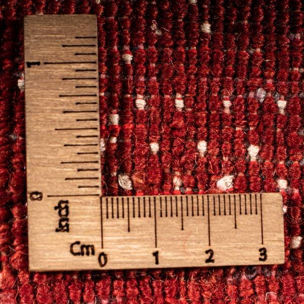 Kurzflorteppich Naturals Rot - Wolle - 81 x 2 x 120 cm